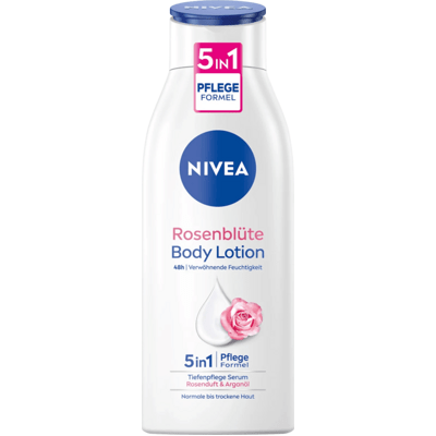 Nivea Körpermilch Rosenblüte 5 in 1 Pflegeformel 400 ml