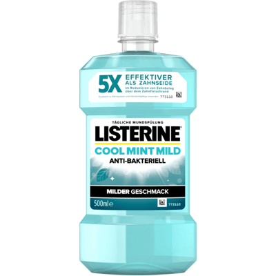 Listerine Mundspülung Cool Mint milder Geschmack 500 ml