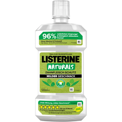 Listerine Mundspülung Naturals Zahnfleischschutz 500 ml