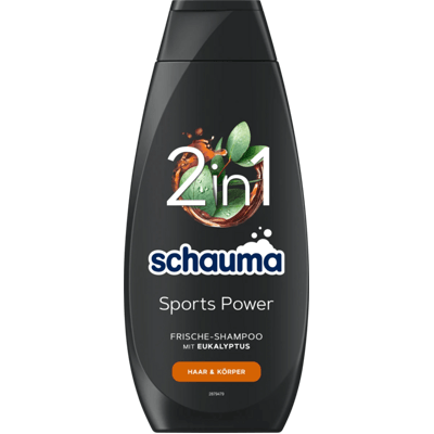 Schauma shampoo sports power 2 in 1 400 ml