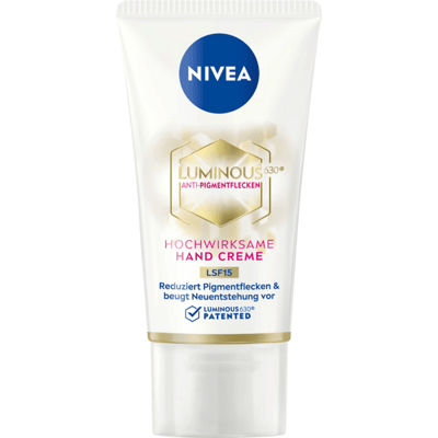 Nivea Crème Mains Lumineux Anti-Taches de Pigmentation SPF 15, 50 ml