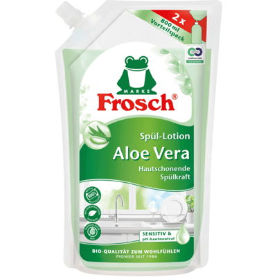 Frosch washing-up liquid lotion aloe vera refill pack 800 ml