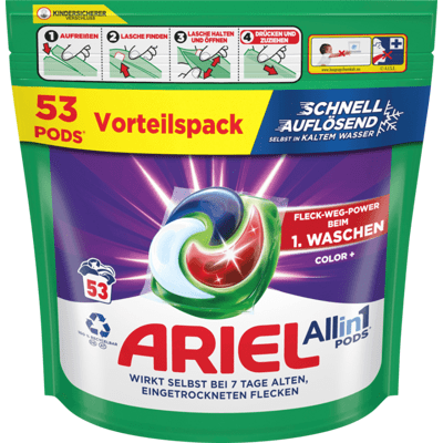 Ariel Colorwaschmittel Pods 53 Waschgänge