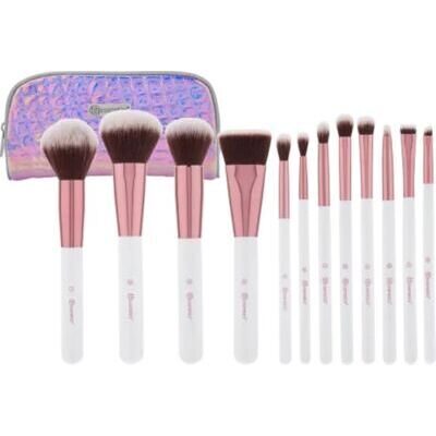 Brush set Crystal Quartz 12pcs with cosmetic bag, 1 pc