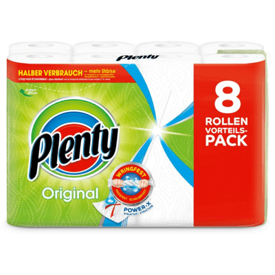 Plenty Haushaltspapier Original 8 Rollen à 45 Blatt