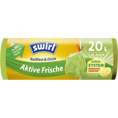 Swirl Müllbeutel Aktive Frische 20 l, 12 Stück