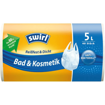 Swirl Müllbeutel Bad & Kosmetik 5 l, 40 Stück