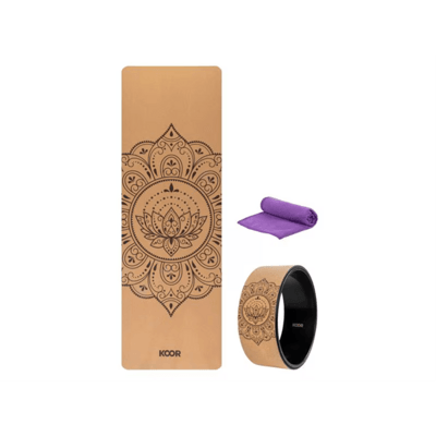 KOOR Yoga-Set 3-teilig, Kork