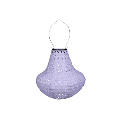 COCON Lampion LED Solar Vase, Violett