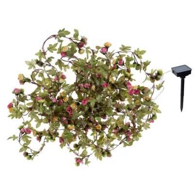 COCON Lichterkette LED Solar Blumen, 10 m