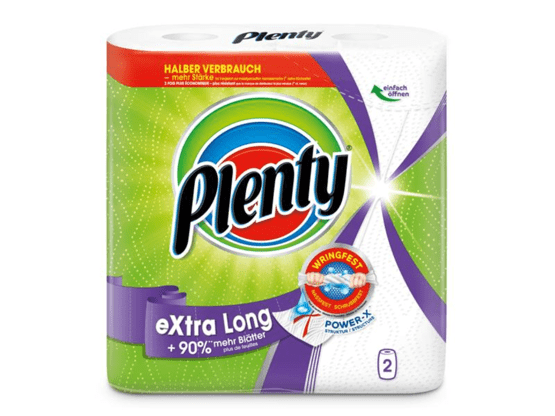 Plenty Household Paper Extra Long 2 rolls à 86 sheets