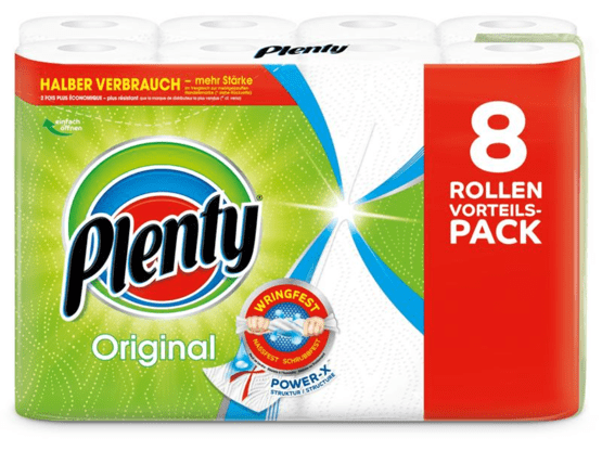 Plenty Household Paper Original 8 rolls à 45 sheets