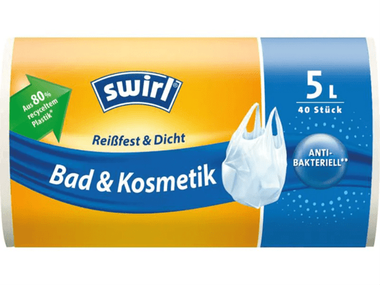 Swirl Müllbeutel Bad & Kosmetik 5 l, 40 Stück