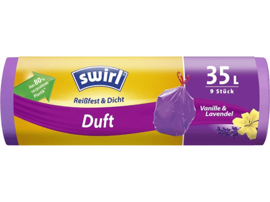 Swirl Bin Liner Scent Lavender-Vanilla 35 l, 9 pieces