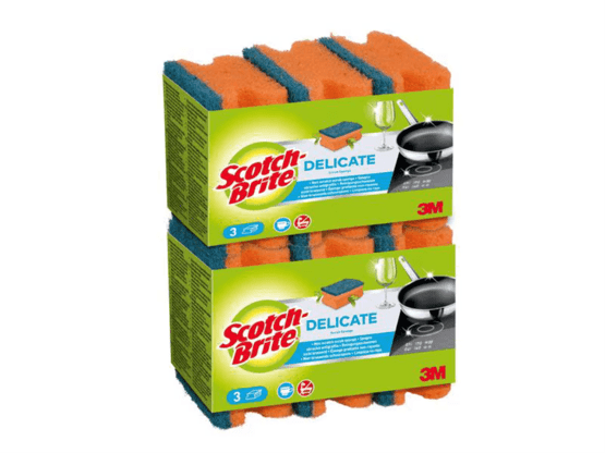 Scotch-Brite Schwamm Scotch-Brite Delicate 6 Stück