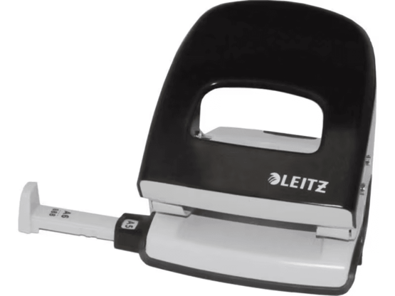 Leitz Locher NeXXt Metall, 30 Blatt, Schwarz