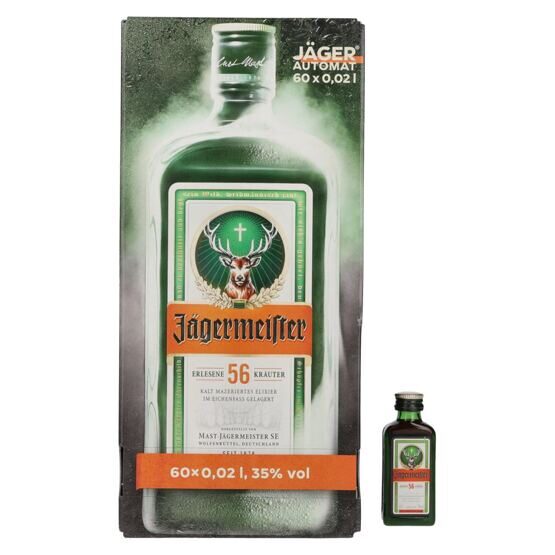 Jägermeister Herbal Liqueur Vending Machine 60x2 cl