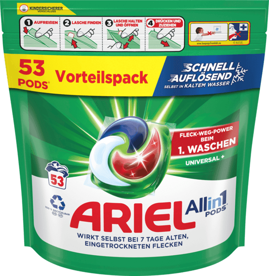 Ariel Universalwaschmittel Pods 53 Waschgänge