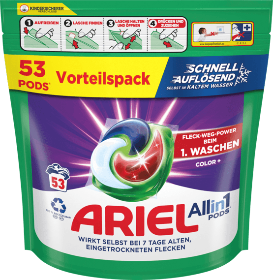 Ariel Colorwaschmittel Pods 53 Waschgänge