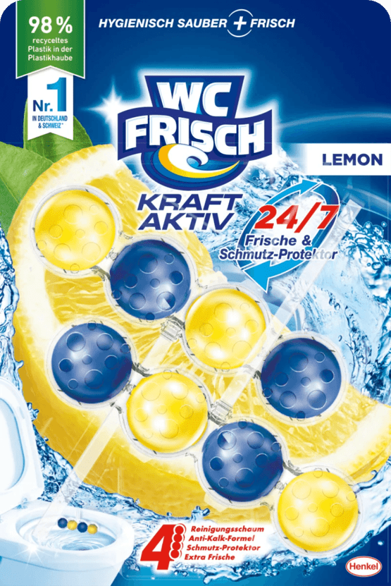 WC-Fresh 
WC stone 
Power Active 
Lemon 2x50g